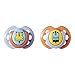 Tommee Tippee Fun Style Pacifiers, Symmetrical Design, BPA-Free Silicone Binkies, 0-6m, 2 Count, Colors and Designs Vary