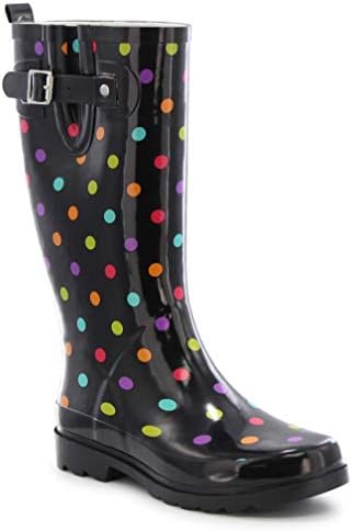 womens printed rain boots