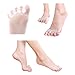 Green hours toe separators 3 set Medical grade silicone Practice yoga toe valgus correction device cuts toe spacers for bunions (white)
