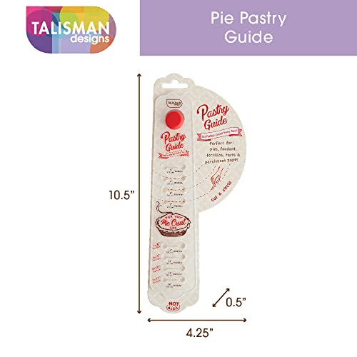 Talisman Designs Pie Pastry Guide Perfectly Round Pie Crust Every