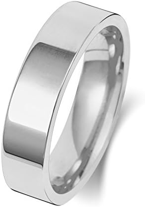 18k 18金ホワイトゴールド 5mm 男性 女性 ウェディングバンド マリッジリング 結婚指輪 Wqskw