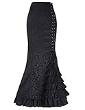 Steampunk Victorian Skirt Gothic Punk Clothing Renaissance Costume Size 12 BP204-1
