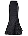 Steampunk Victorian Skirt Gothic Punk Clothing Renaissance Costume Black Size 12
