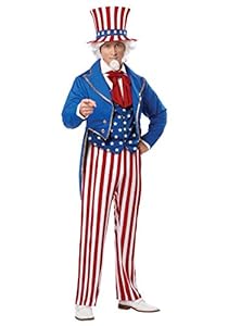California Costumes Men's Uncle Sam Adult, Red/Blue/White, X-Large