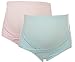 Unilove Comfortable Maternity Underwear Panties Over Bump Pregnant Women Briefs (M/L, Pink & Blue)