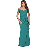 Satin Mermaid Mother of The Bride Dresses for Wedding Off The Shoulder Ruched Corset Formal Evening Party Gowns