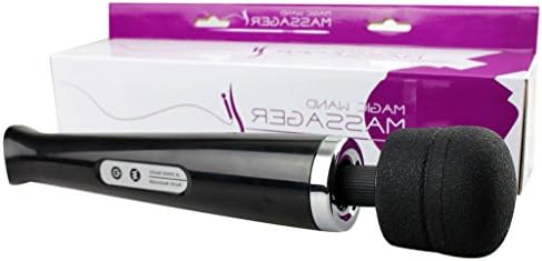 Feeten Magic Wand Personal Massager 10 Speeds Powerful Motor for Strong Vibrations Black