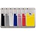 SHANSHUI 5 Pack Ultra-Slim Silicone Credit Card Holder for Phone Back - Strongly Adhesive Pocket Compatible with iPhone, Samsung, Huawei, Sony and More