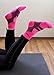 ZaTech Plantar Fasciitis Sock, Compression Socks (Pink/Black, Large)