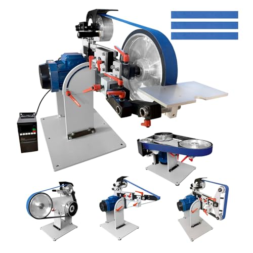 JLD 2 * 72-82Belt Grinder Sander, equipped with 2.2KW VFD, three sets