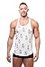 JJ Malibu Men's Fun Graphic Stringer Racerback Tank Top