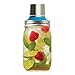 Jarware Cocktail Shaker Lid for Regular Mouth Mason Jars, Blue
