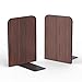 T ATHINK Walnut Wood Bookends, Heavy Duty Desktop Rustic Book Ends Stand Shelves Support Tons of Books, Nonskid
