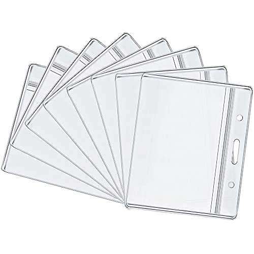 Vaccination Card Holder,CDC Vaccination Card Protector,4 X 3 Inches Record Vaccine Cards Holder, Clear Vinyl Plastic Sleeve immunization Card with Waterproof Type Resealable Zip (5)