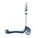 Globber 3 Wheel Adjustable Height Scooter (Blue/Gray)
