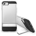 ESR iPhone 8 Case, iPhone 7 Case, Metal Kickstand Case [Vertical and Horizontal Stand] [Reinforced Drop Protection] Hard PC Back with Flexible TPU Bumper for iPhone 8(2017)/iPhone 7(2016)(Silver)