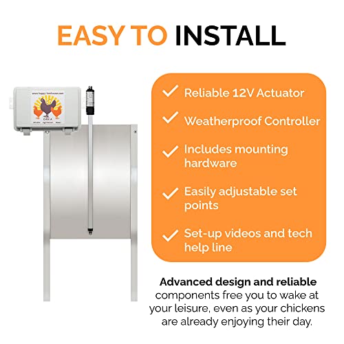 Happy Henhouse Shurlock Automatic Chicken Coop Door Opener Kit with