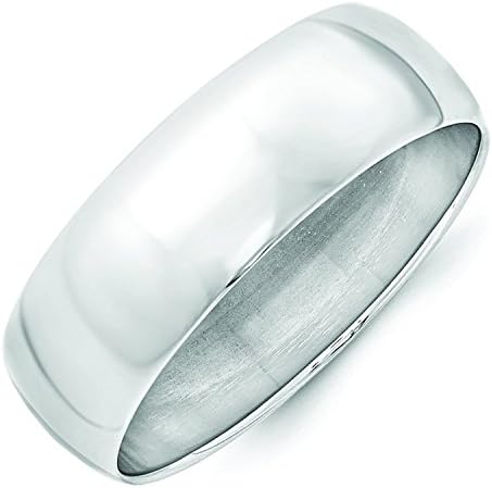 Allmygold Jewelers 7mm .925 Sterling Silver Wedding Band Ring Men's Women's High Polish Shiny Finish