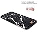 iPhone 7 Plus Case, JAHOLAN Black Marble Design Slim Shockproof Flexible Glossy TPU Soft Case Rubber Silicone Skin Cover for Apple iPhone 7 Plus (2016) / iPhone 8 Plus (2017)