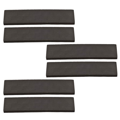 Stanley Hardware S845-006 1in. x 4in. Self-Adhesive Grip Strip 6 Per Card, Black