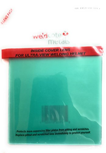 Weldcote Metals ULTRAVIEWLI Inside Cover Lens For ULTRAVIEW Helmet – 5 Pack – Clear Polycarbonate