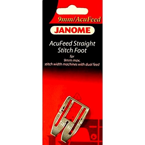 AcuFeed Straight Stitch Foot #202102005 For Janome 9mm Max Stitch Width Machine