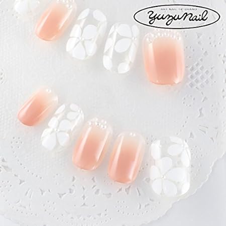 Amazon Co Jp ゆずネイル ネイルチップ ベージュ系 クリア系 花 デート ドレス 結婚式 お呼ばれ ゲスト D 1 R Casr ドラッグストア