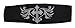 Studded Blessed Cross Black Ladies Chop Top Bandana