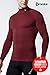 CLSL TM-T32-BR_Large Tesla Men's Thermal WinterGear Compression Baselayer Mock Long Sleeve T Shirts T32