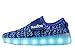 KaLeido Kids 7 Colors LED Light up Shoes Sneakers for Boys Girls (8.5 M US Toddler/EU 25, K-Blue)