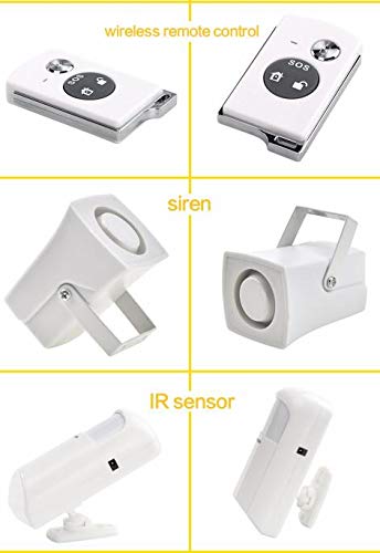 Wireless Autodial Burglar Security Alarm System DIY Kit Home Door Window Motion Detector Sensor