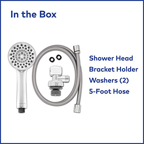 Waterpik High Pressure Shower Heads with Handheld PowerSpray+