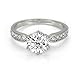 [Solitaire Rings] Yoursfs Promise Rings for Her,18K White Gold Plated Fashion Jewelry,Dainty CZ Anniversary Rings,Wedding Rings for Women