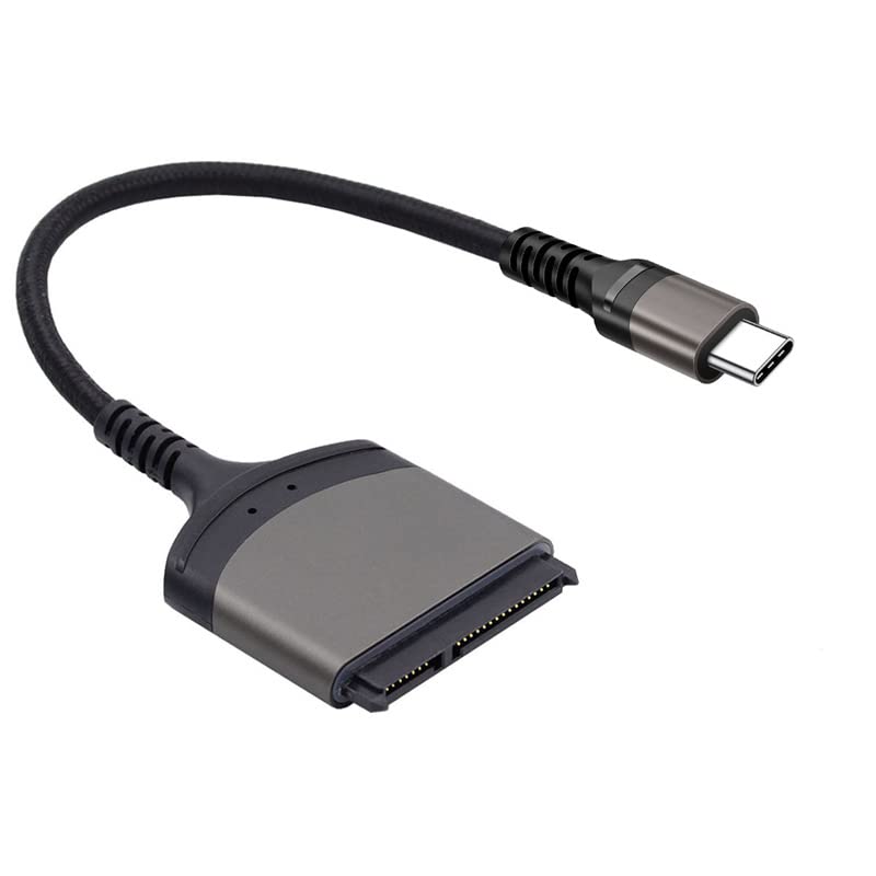 cablecc 5Gbps USB-C Type-C to SATA 22 Pin Adapter Cable for 2.5" Hard Disk Driver SSD Laptop