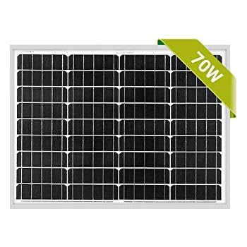 Newpowa 70W Mono Solar Panel 70 Watts Monocrystalline for RV,Boat,Home Off Grid System with MC4