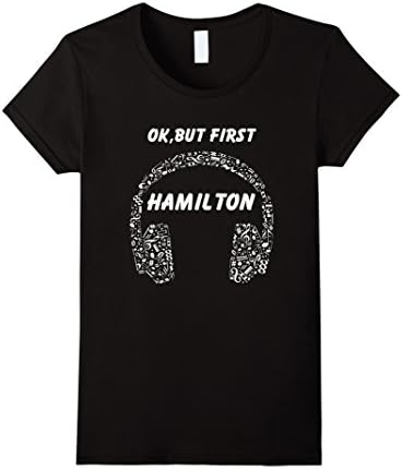 Womens OK, BUT FIRST HAMILTON Ear Phones Small Black