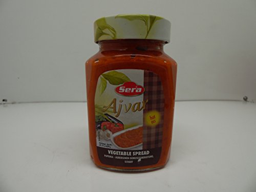 Sera Turkish Hot Ajvar Vegetable Spread 24.33oz (690g) (Acili Ajvar)