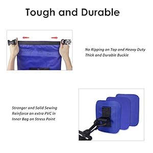 Schnorchelmasken 🌊Dünn&Leichte Version der Dry Bag –Dünn und leicht sind die Eigenschaften unserer wasserdichten Tasche. Diese wasserdichte Tasche ist leichter als eine herkömmliche wasserdichte Tasche, wenn dasselbe geladen wird. Gleichzeitig kann sie in einem kleineren Volumen gelagert werden. Unigear Dry Bag Dünn&Leichte Version besteht aus 210T reißfestes Nylon PVC, wasserdicht und reißfest.
🌊Wasserdichte Handytasche- Die mitgelieferte Handytasche ist gültig für alle Smart-Handys mit einer Bildschirmgröße bis zu 6 Zoll.
🌊Netzbeutel an der Seite(10L/20L)/ 2L mit Haken kann gehängt werden –Die seitlichen Netztaschen bieten Platz für kleine Gegenstände wie Wasserflaschen, Handtücher usw. 2L wasserdichte Tasche ist mit Haken ausgerüstet, die an andere Rucksäcke oder Tasche gehängt werden können.