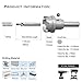 EZARC Carbide Hole Saw Heavy Duty, Hole Cutter for Stainless Steel, Sheet Metal 2