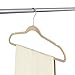Premium Quality Thin Velvet Hangers - 50 Pack - Ivory - Heavy Duty Non Slip Suit Hangers Swivel Ultra Thin