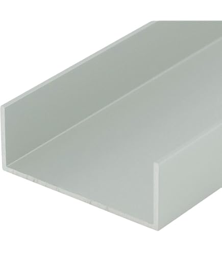 Outwater Polished Finish 1/8'' Inside Dimension Aluminum U-Channel 48 - View #9