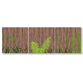 3 Panel Wooden Texture Art Painting Wall Bedroom...