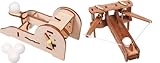 Pitsco Laser-Cut Basswood Medieval Machines Pack - Torsion Catapult and Torsion Ballista (Individual Pack)