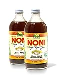 Virgin Noni Juice - 100% Pure Organic Hawaiian Noni Juice - 2 Pack of 32oz Glass Bottles