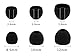 ALXCD Ear Tips for Samsung U Flex in-Ear Flexible Headphone, S/M/L 3 Sizes 6 Pairs Replacement Soft Silicone Earbud Tips, Fit for U Flex Wireless Headphone Samsung U Flex [6 Pair](Black)