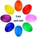24PCS Plastic Egg Shakers Percussion Musical Egg Maracas Toys Music Learning DIY Painting(8 Colors)