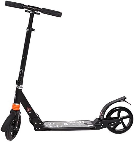 mabay Kick Scooter for Adult 2 Wheel Scooter with 3 Levels Adjustable Height/T Bar 220lbs Limit