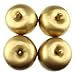 Gresorth 4pcs Artificial Gold Apple Fake Fruit Decoration Home Party Kitchen Christmas Display Photo Props