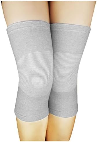 Bamboo Charcoal Knee Support Elastic Compression Knee Sleeve Sports Knee Support Sleeves (1 Pair) for Joint Pain and Arthritis Relief