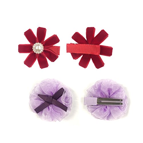 Wrapables Red & Bold Hair Clips (12 Set_